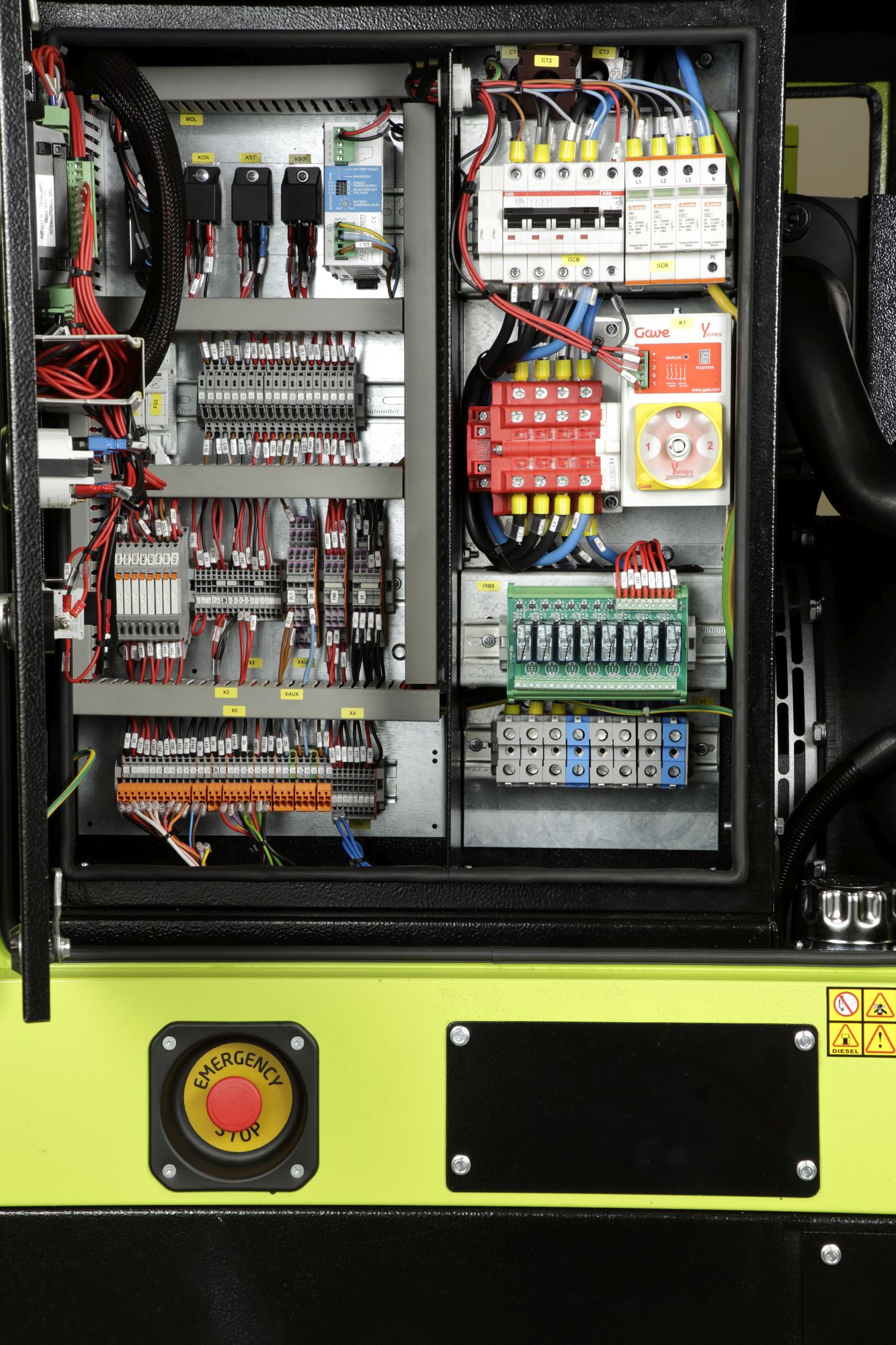 Cuadro automático por fallo de red, panel con conector (para modelos que incorporan el CONN)